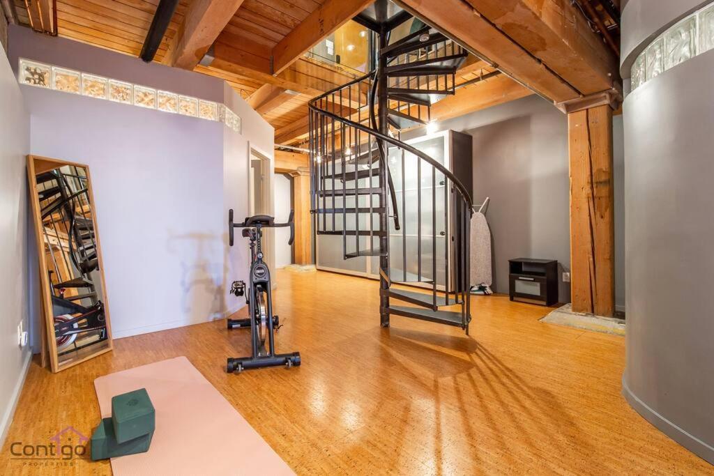 Historic Jd Loft, Near Ice District, Rogers Place, Ug Parking 埃德蒙顿 外观 照片