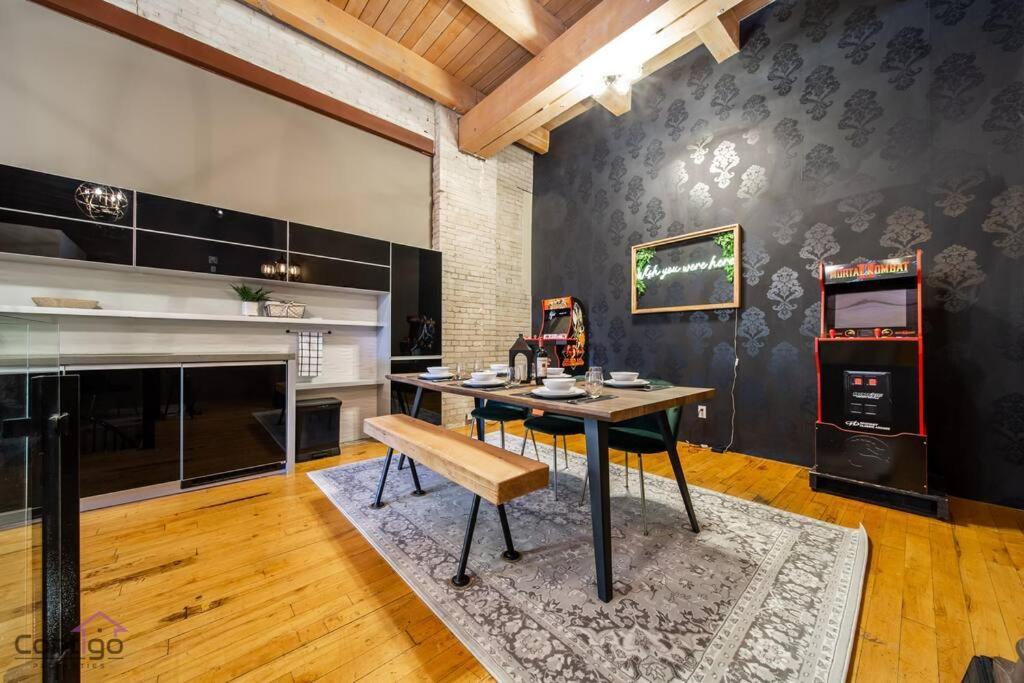 Historic Jd Loft, Near Ice District, Rogers Place, Ug Parking 埃德蒙顿 外观 照片