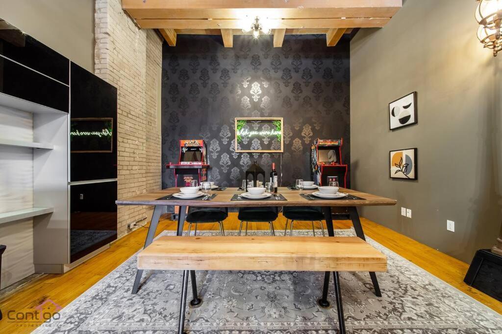 Historic Jd Loft, Near Ice District, Rogers Place, Ug Parking 埃德蒙顿 外观 照片